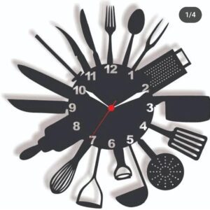 Unique Kitchen Utensil Wall Clock – Fun & Functional Kitchen Decor"